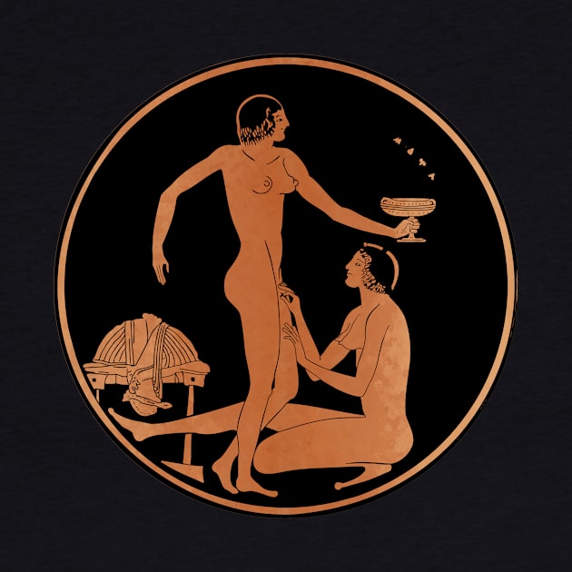 Etruscan lesbian lovers by Mosaicblues